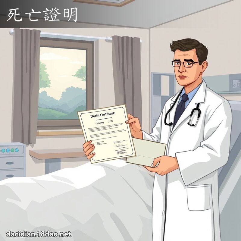 死亡證明 - 國語大辭典配圖