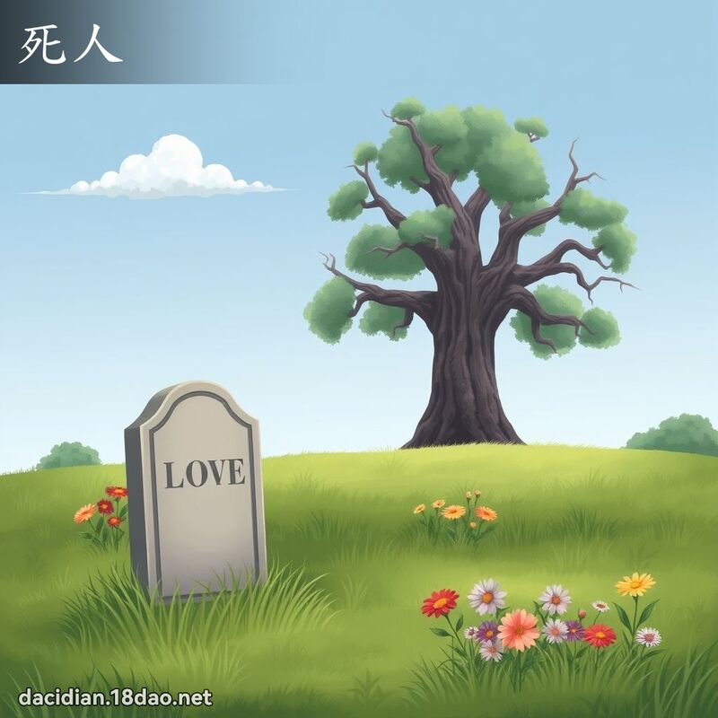 死人 - 国语大辞典配图