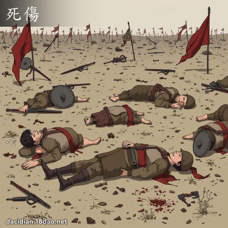 死傷 - 國語大辭典配圖