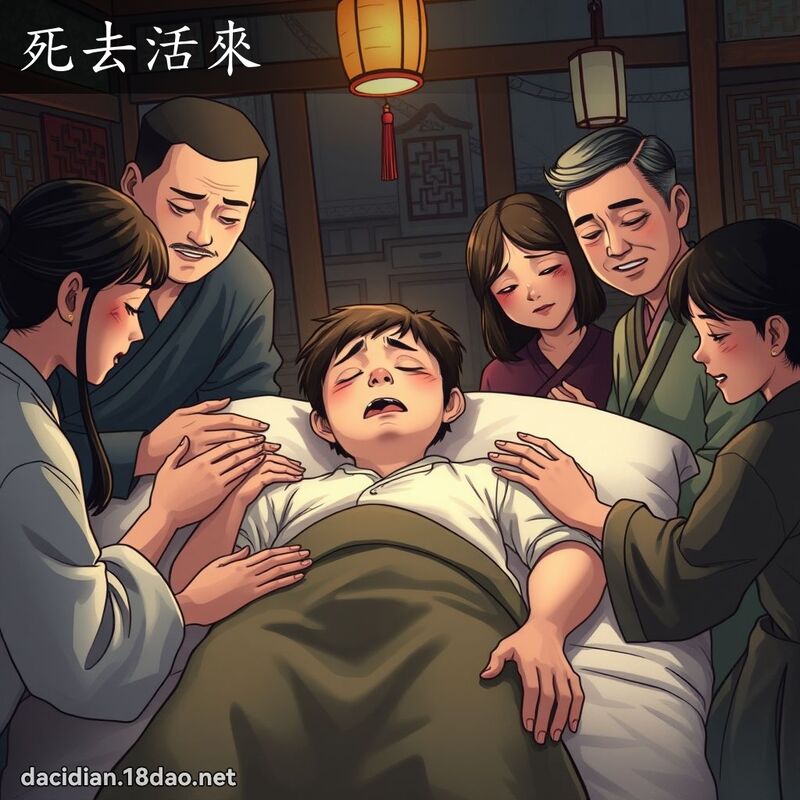 死去活来 - 国语大辞典配图
