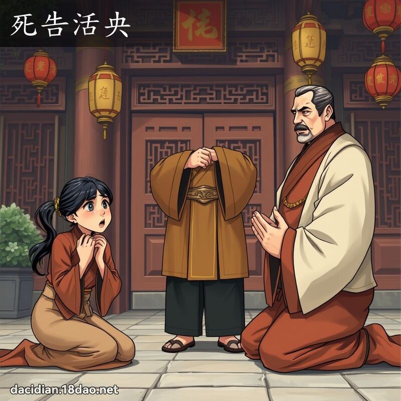 死告活央 - 國語大辭典配圖