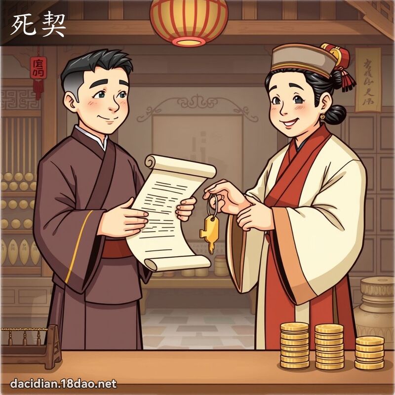 死契 - 國語大辭典配圖