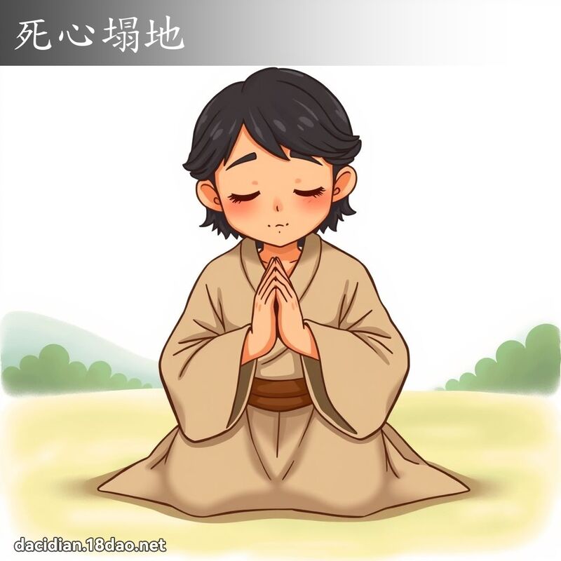 死心塌地 - 國語大辭典配圖