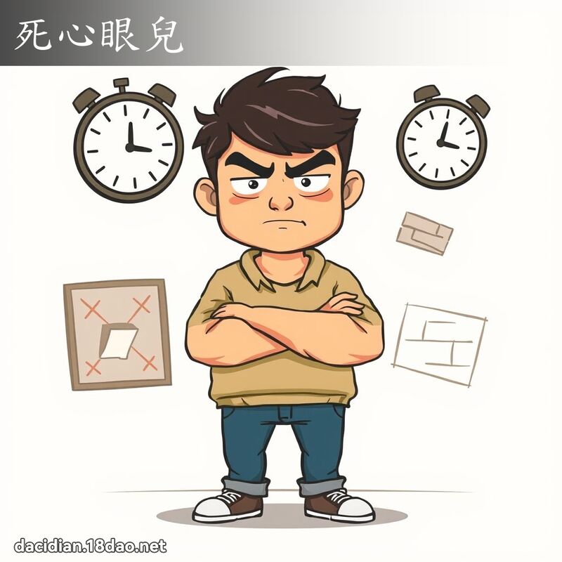 死心眼儿 - 国语大辞典配图