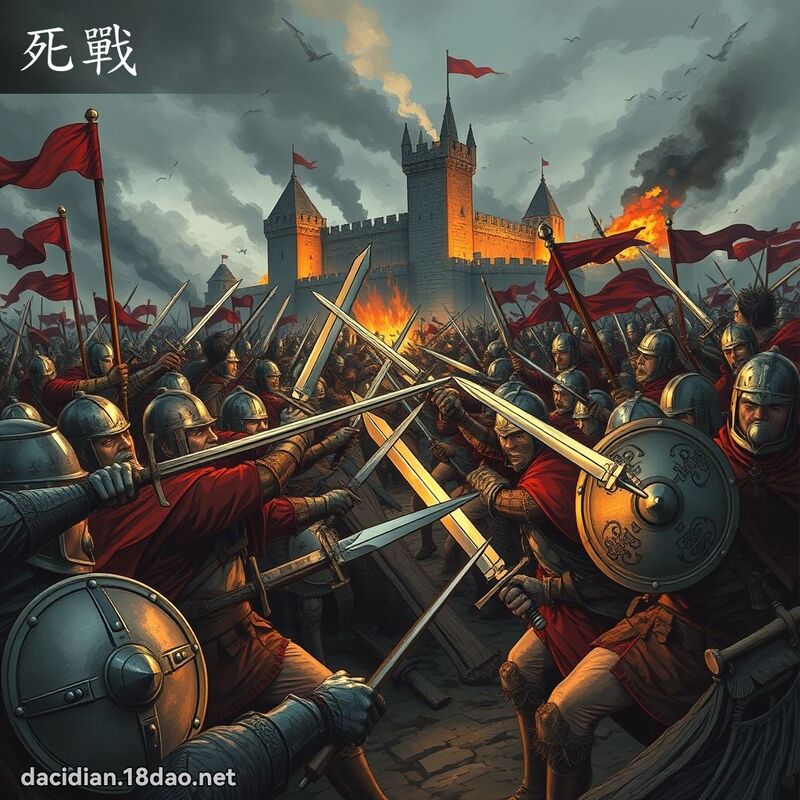 死戰 - 國語大辭典配圖