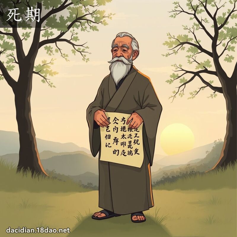 死期 - 國語大辭典配圖