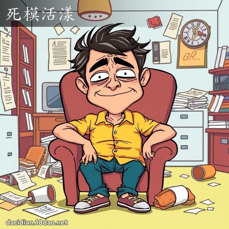 死模活漾 - 國語大辭典配圖