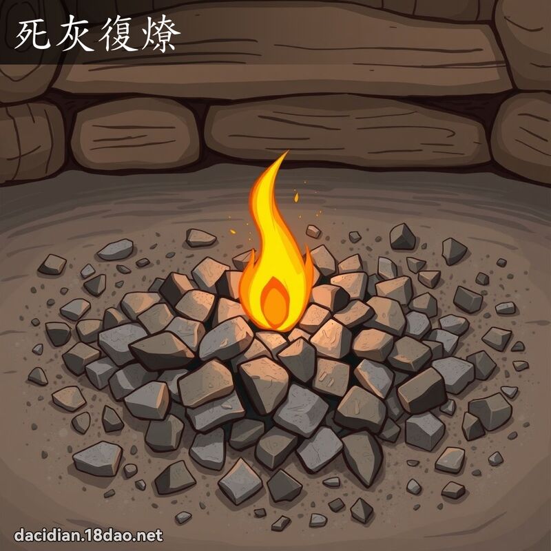 死灰復燎 - 國語大辭典配圖