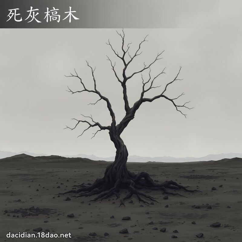死灰槁木 - 國語大辭典配圖