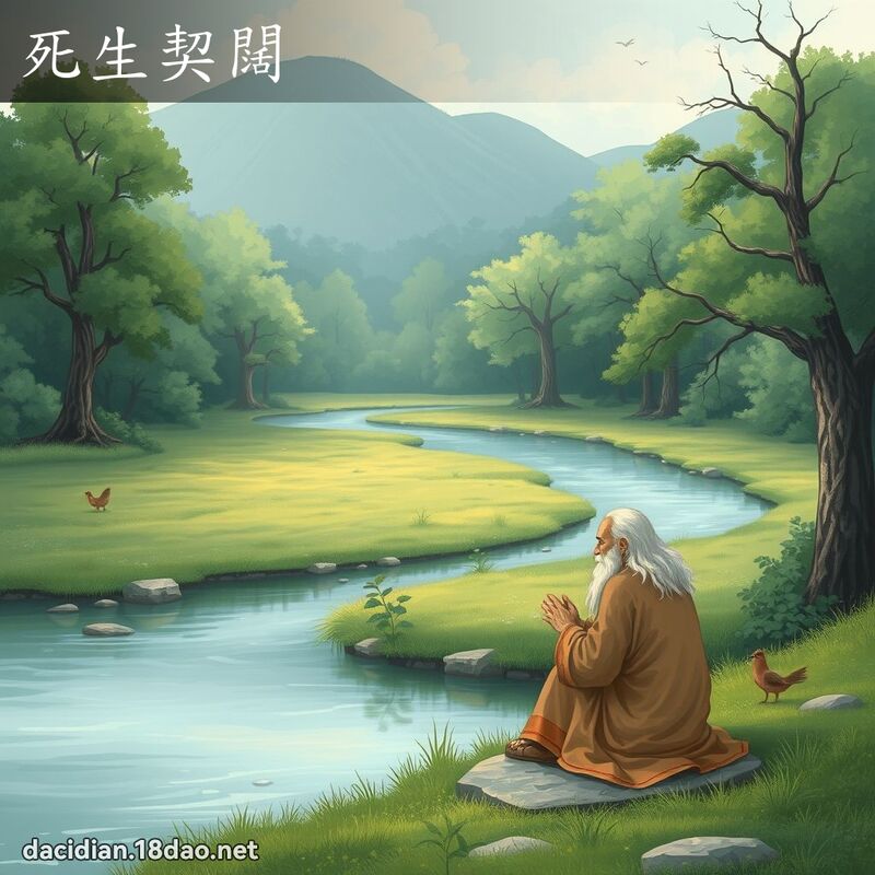 死生契闊 - 國語大辭典配圖