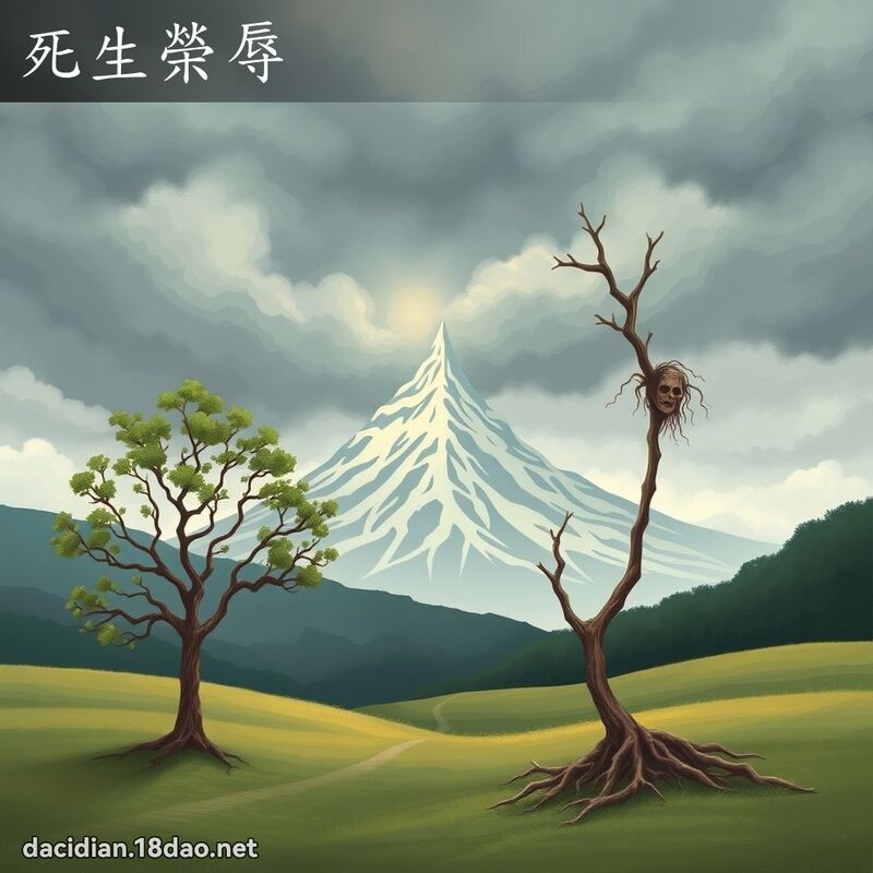死生榮辱 - 國語大辭典配圖