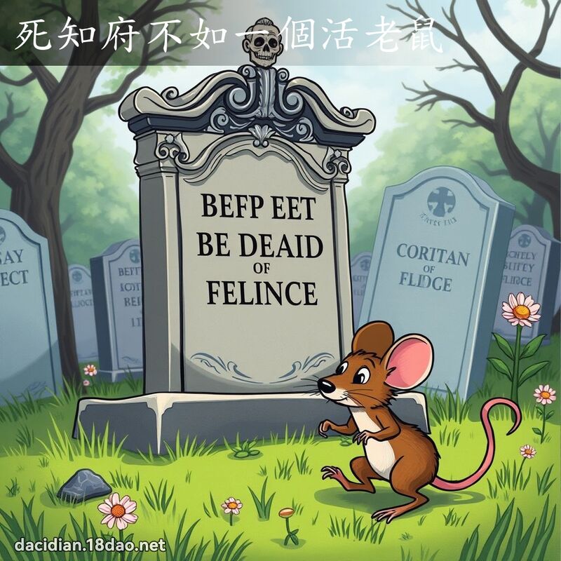 死知府不如一個活老鼠 - 國語大辭典配圖