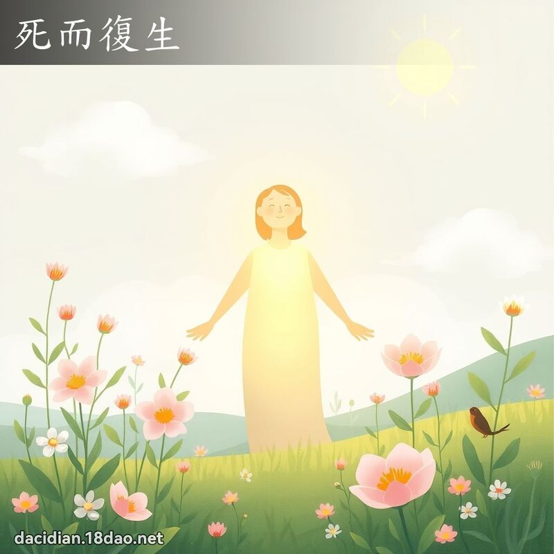 死而復生 - 国语大辞典配图