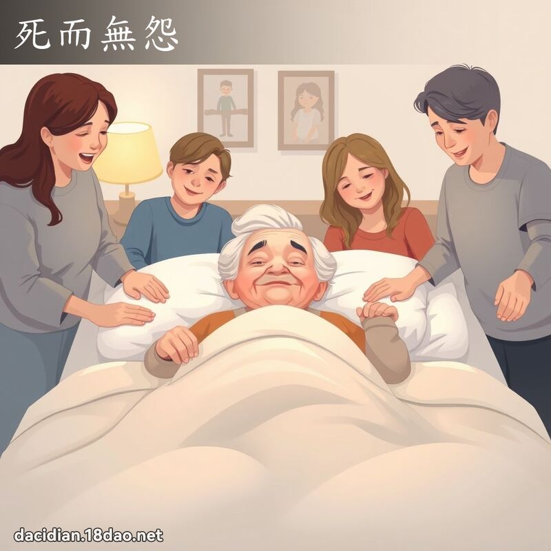 死而無怨 - 國語大辭典配圖
