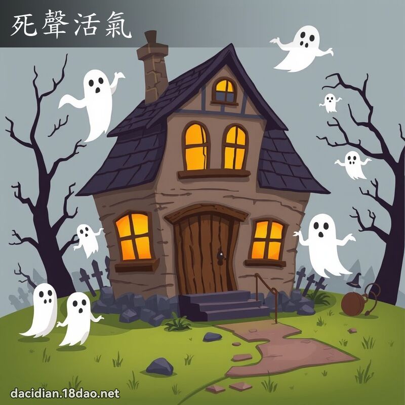 死聲活氣 - 國語大辭典配圖