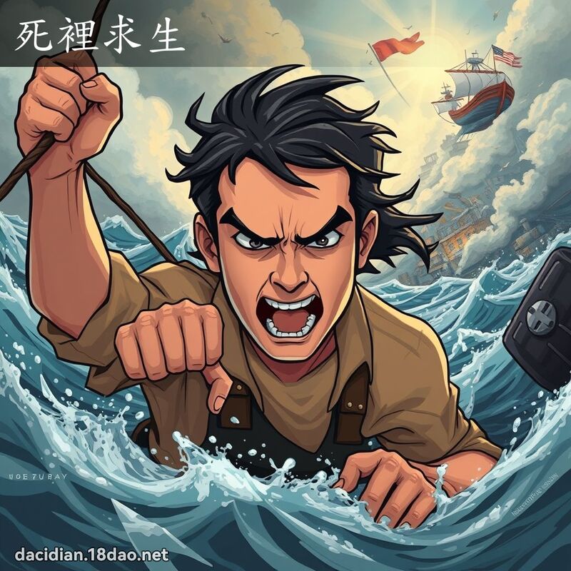 死里求生 - 国语大辞典配图