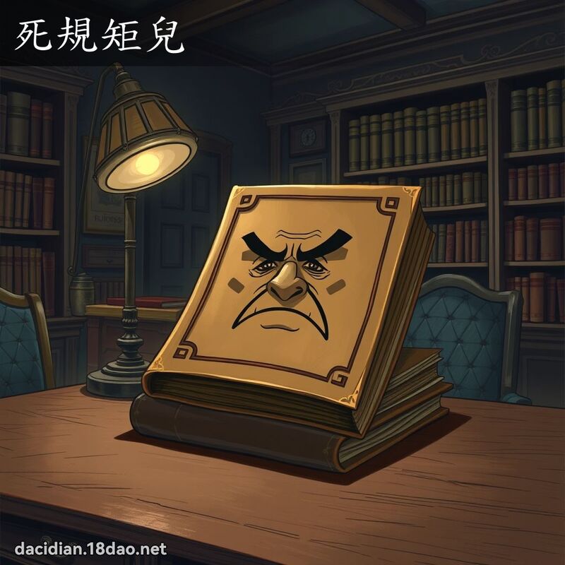 死規矩兒 - 國語大辭典配圖