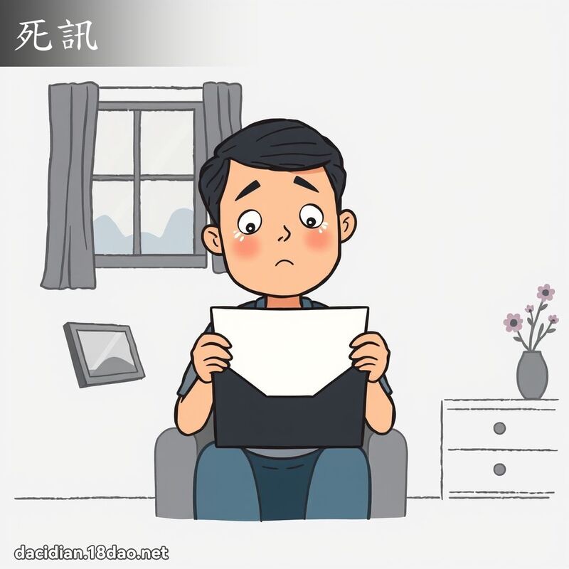 死訊 - 國語大辭典配圖