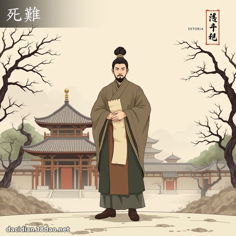 死難 - 國語大辭典配圖