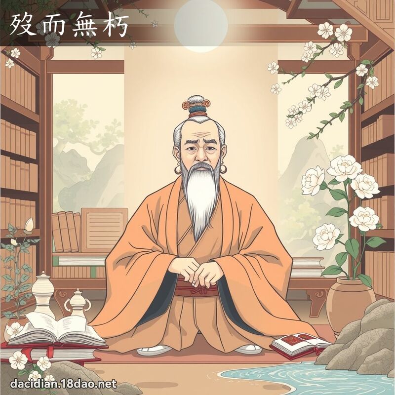 歿而无朽 - 国语大辞典配图