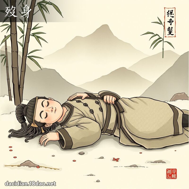 歿身 - 国语大辞典配图