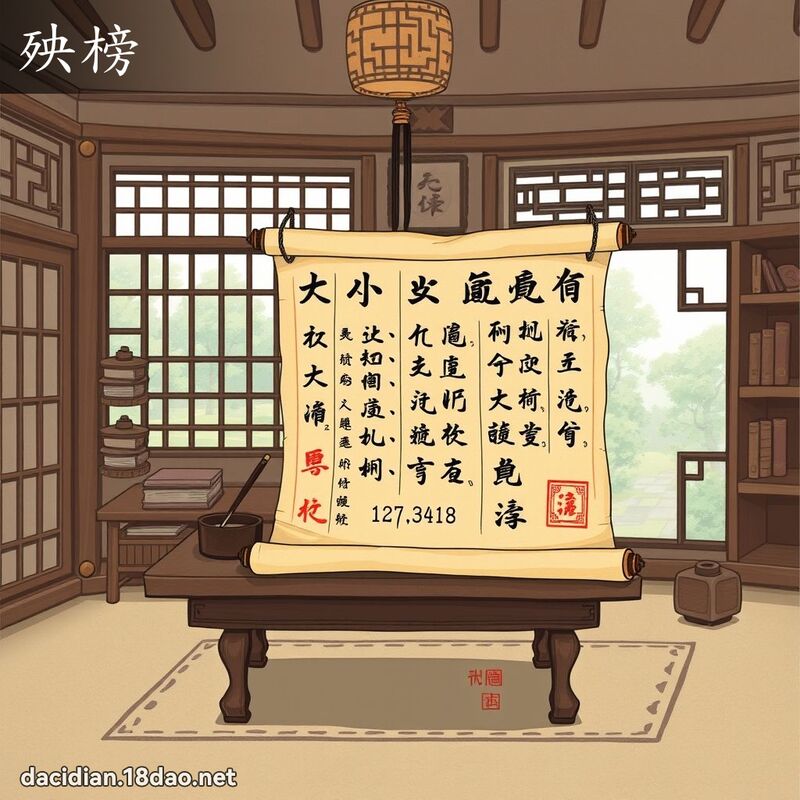 殃榜 - 國語大辭典配圖