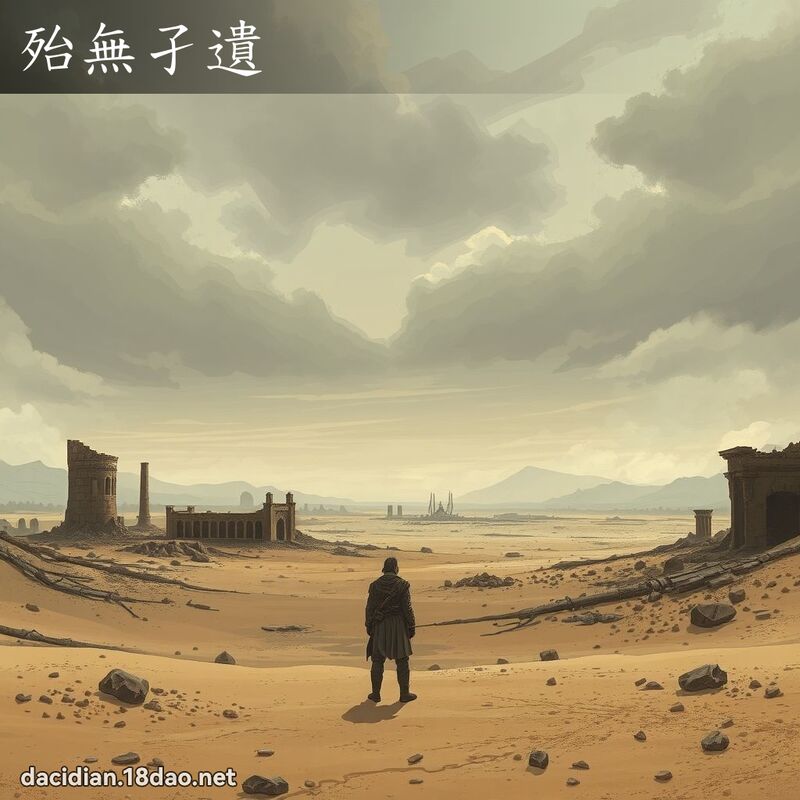 殆無孑遺 - 國語大辭典配圖