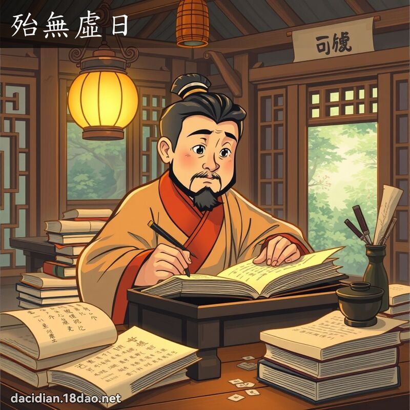 殆無虛日 - 國語大辭典配圖