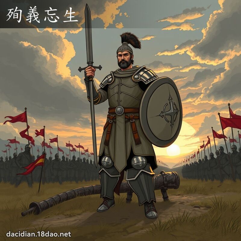 殉義忘生 - 國語大辭典配圖
