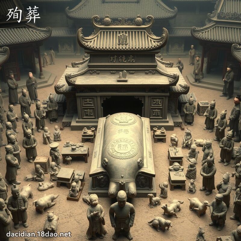 殉葬 - 国语大辞典配图