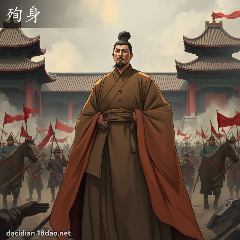 殉身 - 國語大辭典配圖