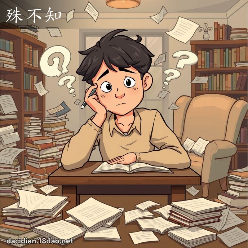 殊不知 - 國語大辭典配圖