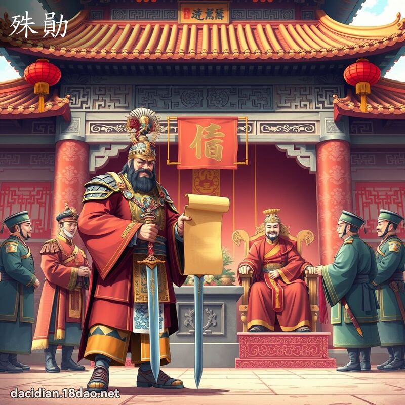 殊勛 - 國語大辭典配圖