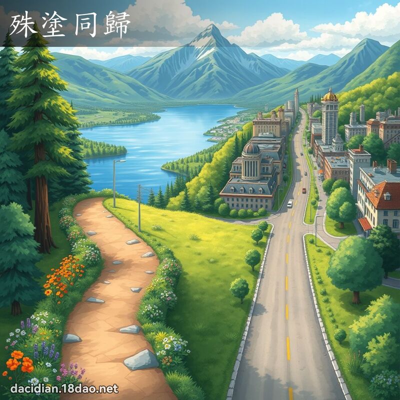 殊塗同歸 - 國語大辭典配圖