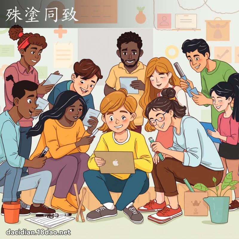 殊塗同致 - 國語大辭典配圖