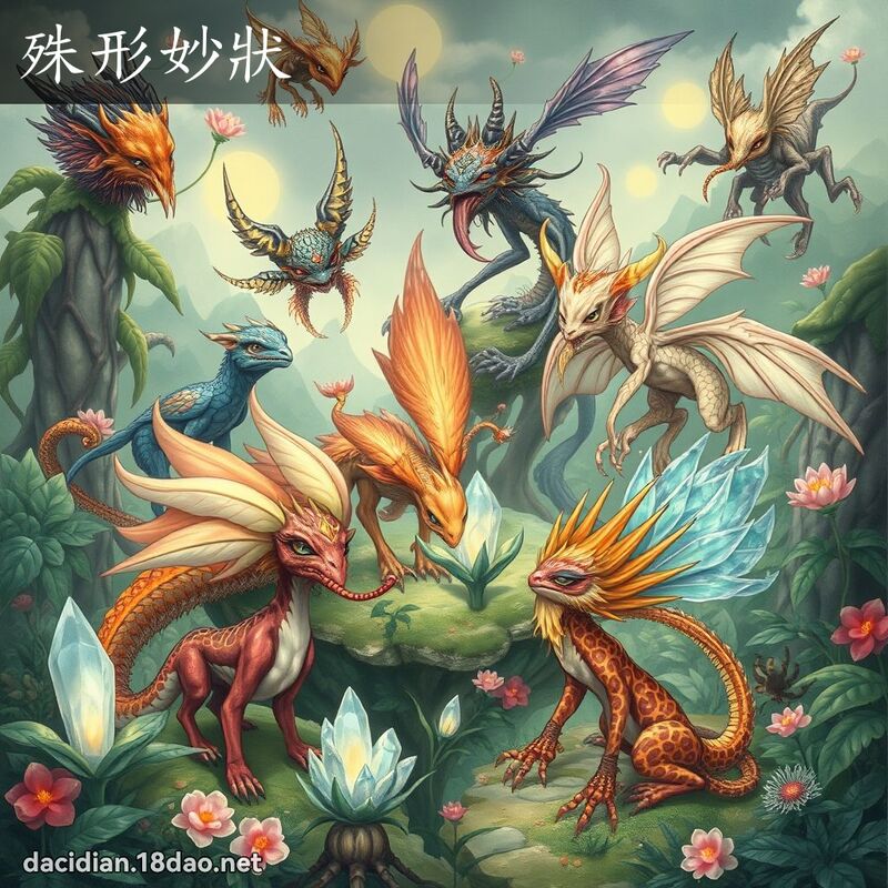 殊形妙状 - 国语大辞典配图