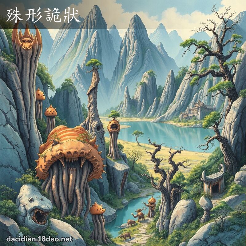 殊形诡状 - 国语大辞典配图