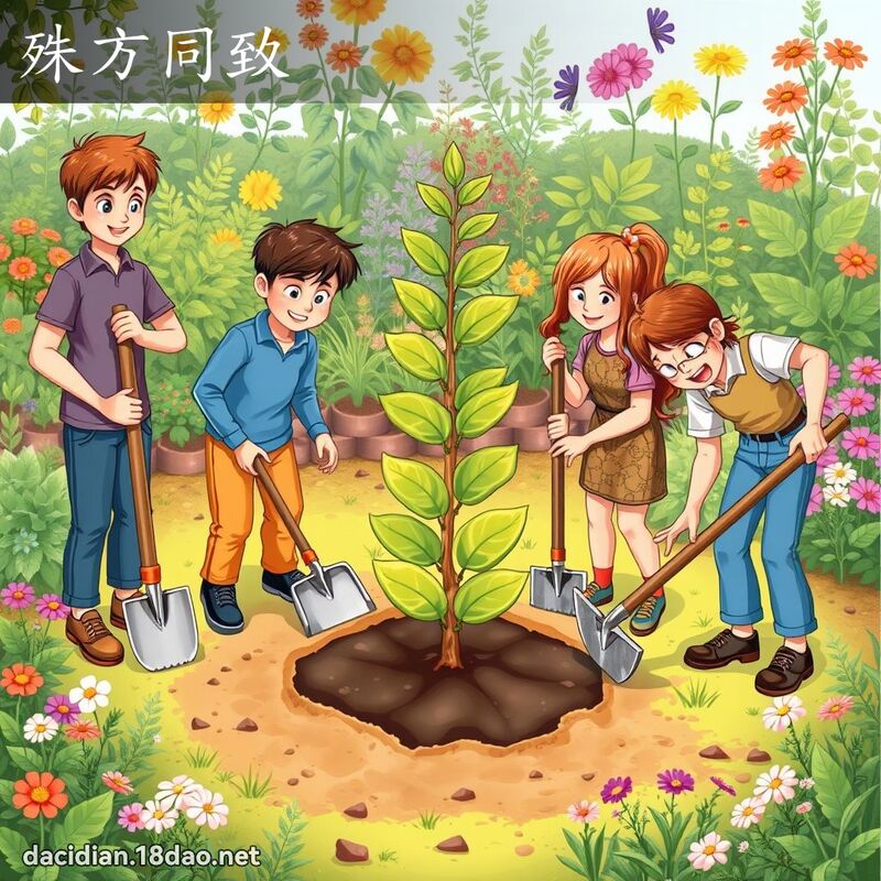 殊方同致 - 國語大辭典配圖
