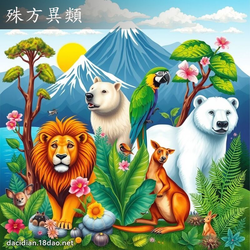 殊方異類 - 國語大辭典配圖