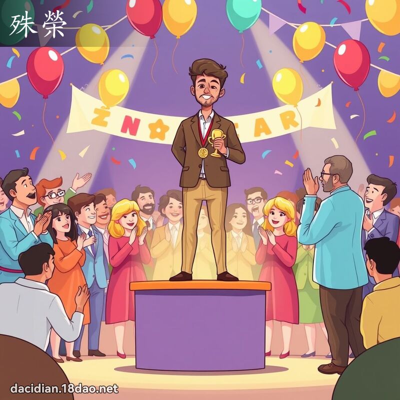 殊榮 - 國語大辭典配圖