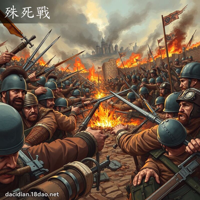 殊死戰 - 國語大辭典配圖