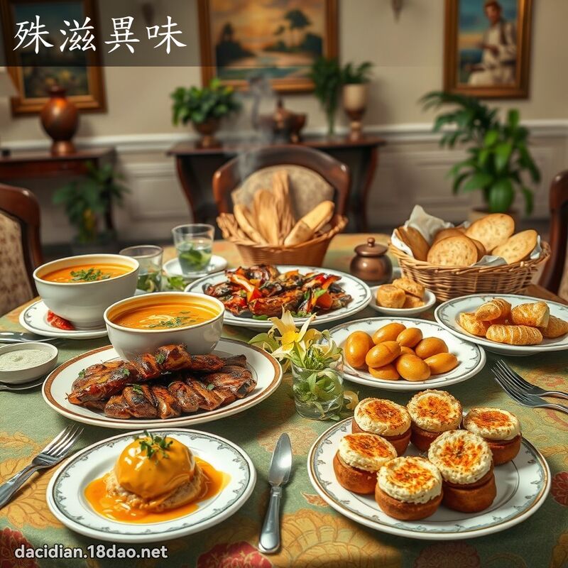 殊滋異味 - 國語大辭典配圖