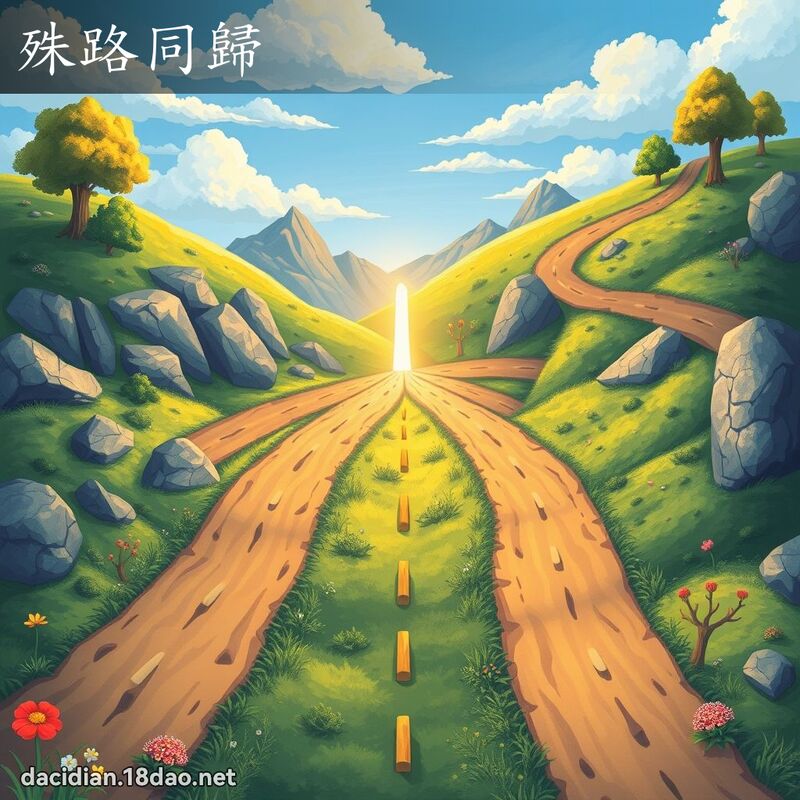 殊路同歸 - 國語大辭典配圖