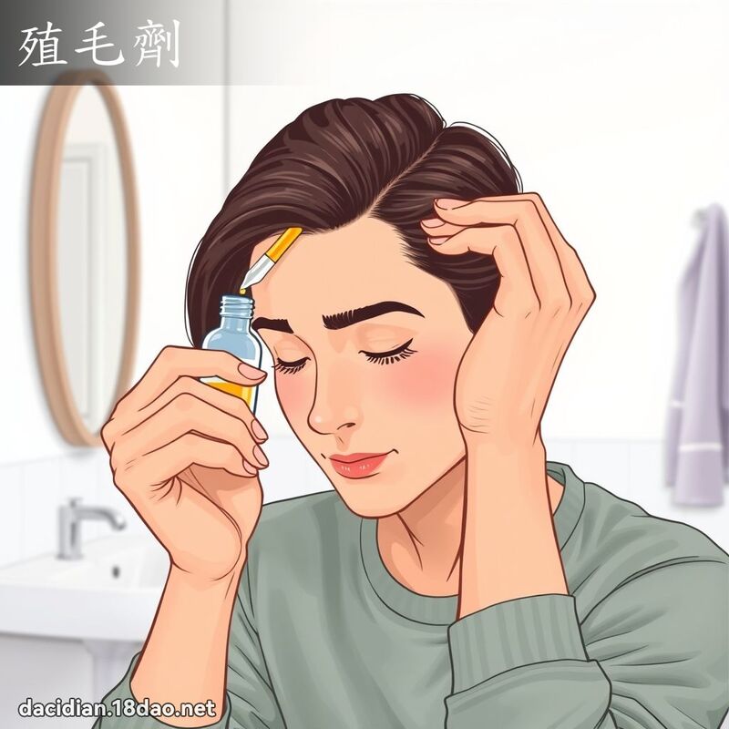 殖毛剂 - 国语大辞典配图