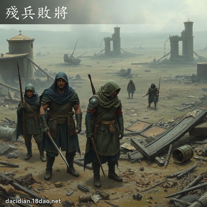 残兵败將 - 国语大辞典配图