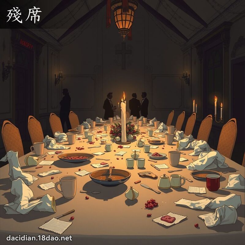 殘席 - 國語大辭典配圖