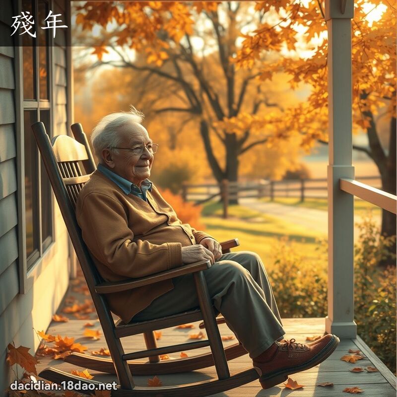 殘年 - 國語大辭典配圖