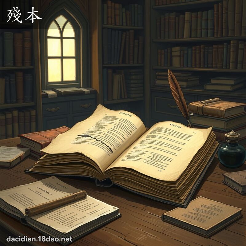 殘本 - 國語大辭典配圖
