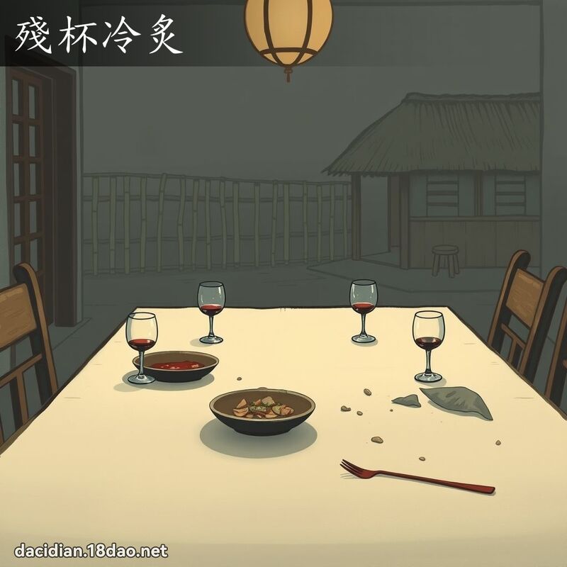 殘杯冷炙 - 國語大辭典配圖