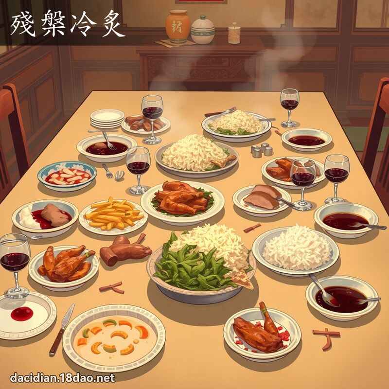 殘槃冷炙 - 國語大辭典配圖